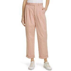 New Polo RL Cotton Pleated Chinos Pink Sand 12 $228